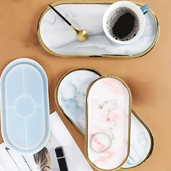Oval Tray Silicone Mold for Resin Art