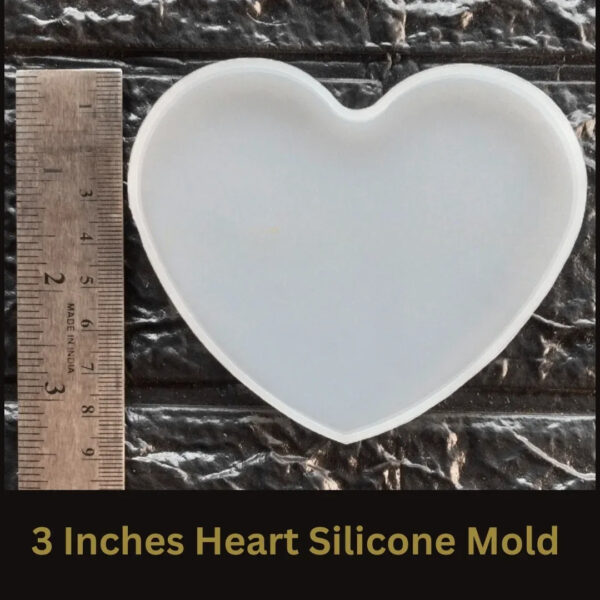 3-Inch Heart Silicone Mold for Resin Art