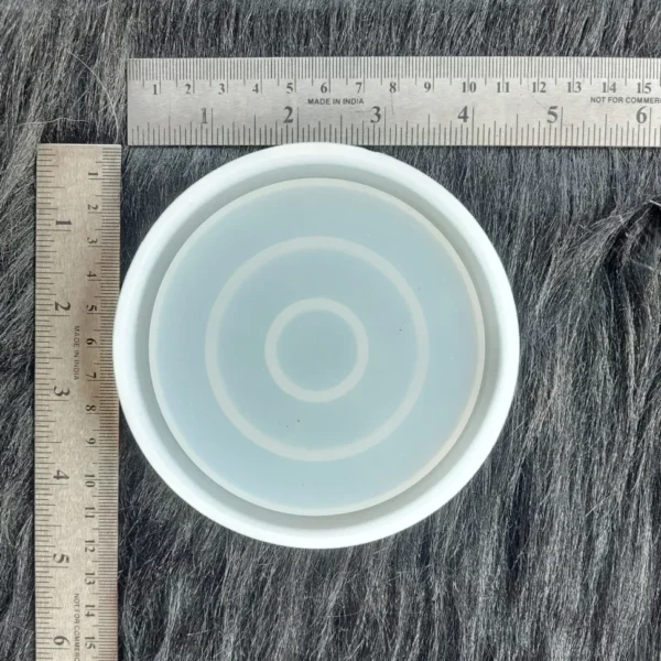 4‑Inch Round Silicone Trinket Mold for Resin Art