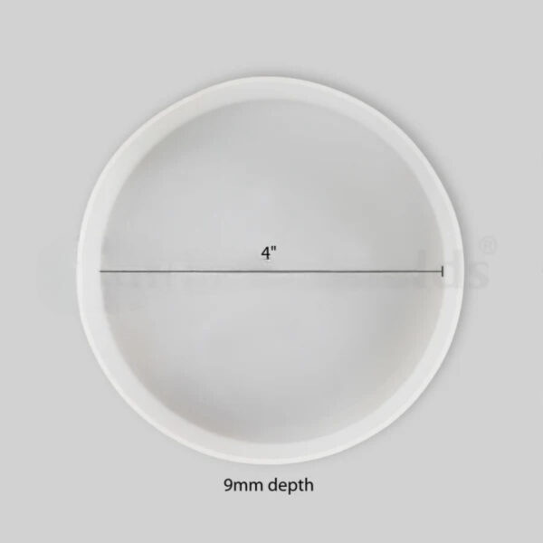 4″ Plain Round Coaster Mold for Resin Art