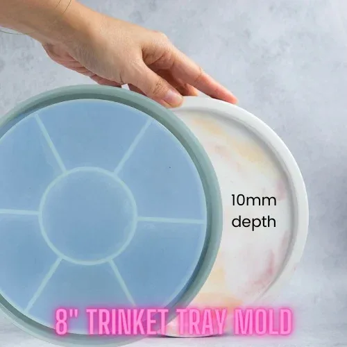 8-Inch Plate Silicone Mold for Resin Art