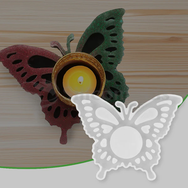 Butterfly Tea-Light Silicone Mold for Resin Art