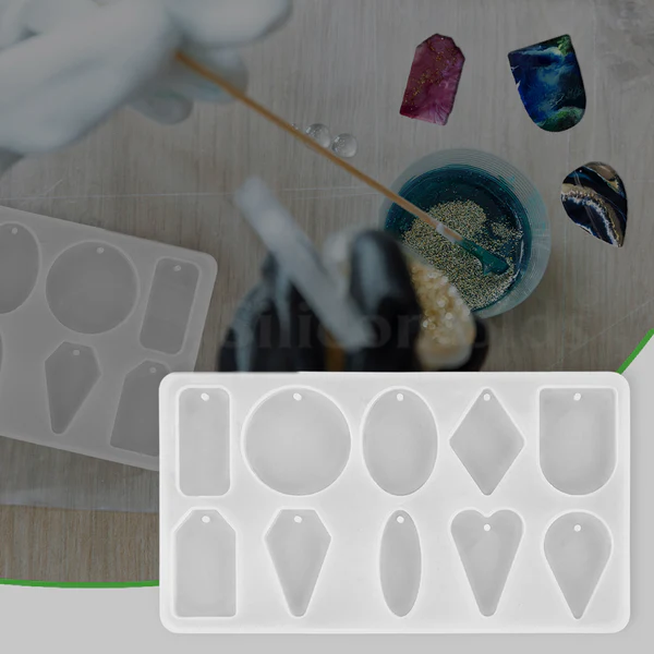 Silicone Pendant Mold Set of 5