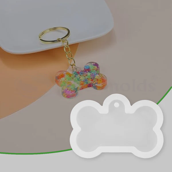 Small Dog Bone Pendant Silicone Mold for Resin Art