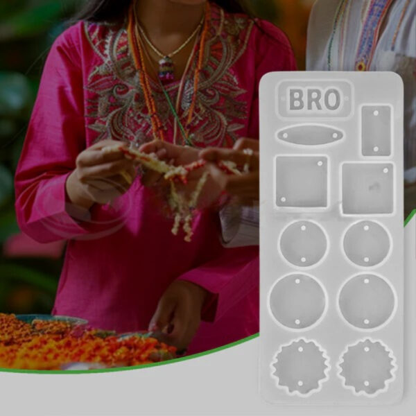 Bro Rakhi Silicon mold for resin art