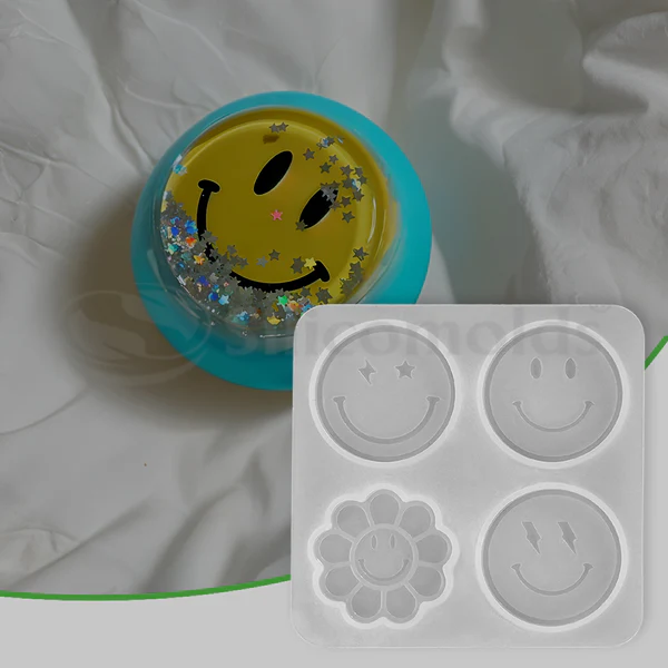 lifestyleurp-261 Smile Pop Socket Silicone Mold - Image 1