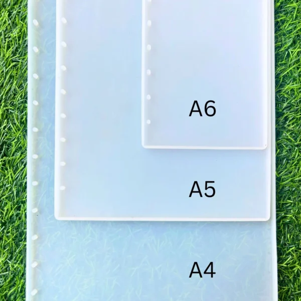 Set of 3 Diary Silicone Moulds – A4, A5 & A6 for Resin Art