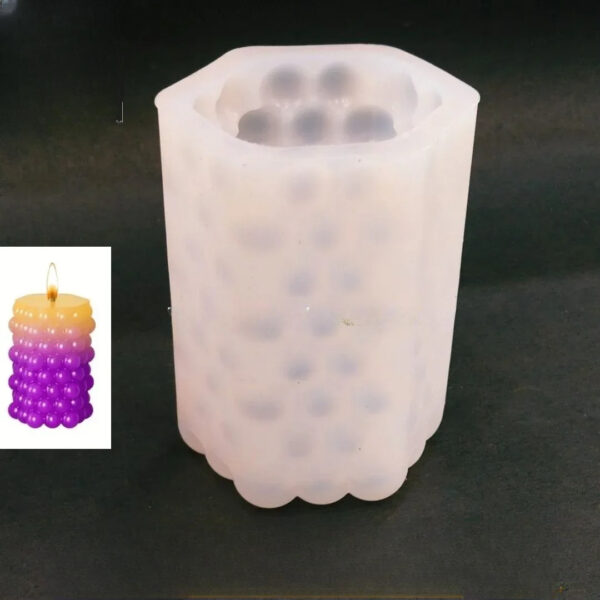 Bubble Pillar Candle Mold – Candle Art