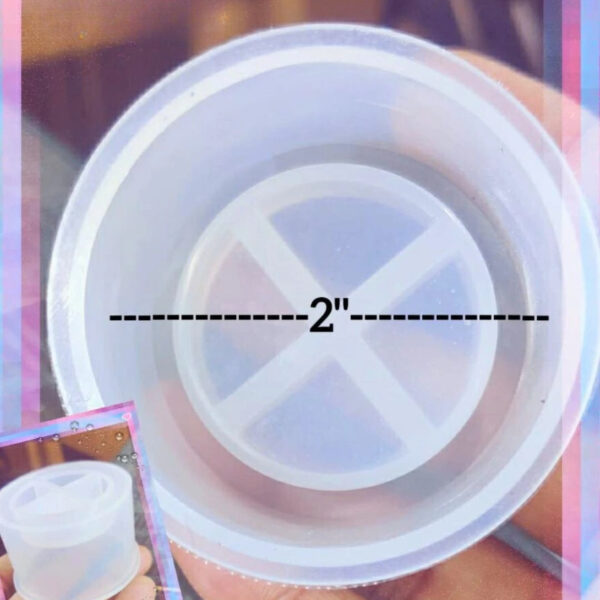 2″ round shape tealight candle holder mould