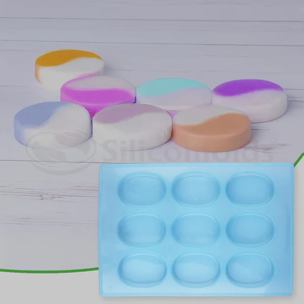9 CVT Oval Shape Soap Making Mold