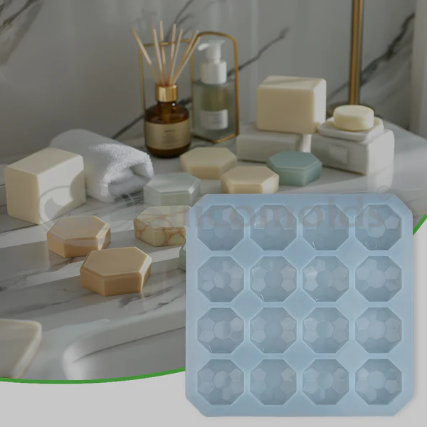 16 CVT Diamond Shape Soap Making Mold