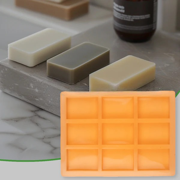 9 CVT Rectangle Soap Making Silicon Mold