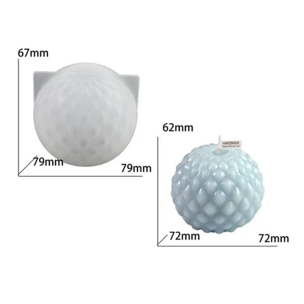 Small Water Drop Ball Candle Mould