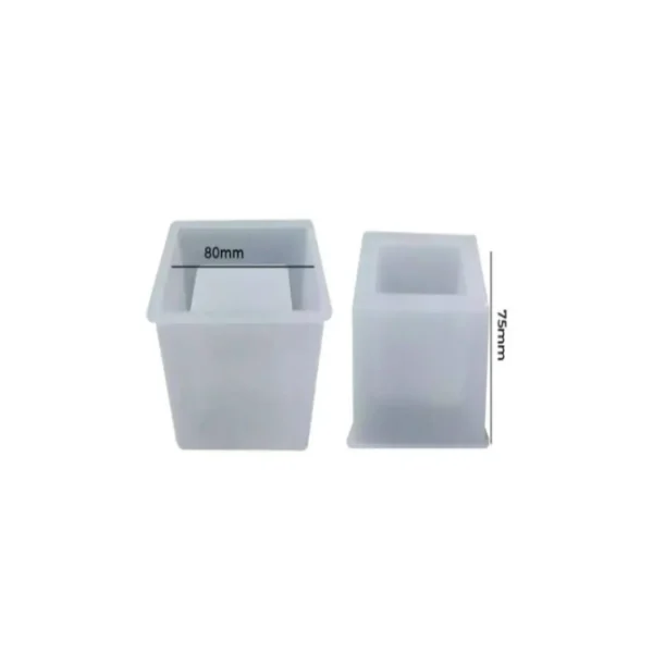Square Planter (Medium) Silicone Mould – For Epoxy Resin & Candle Holder Making