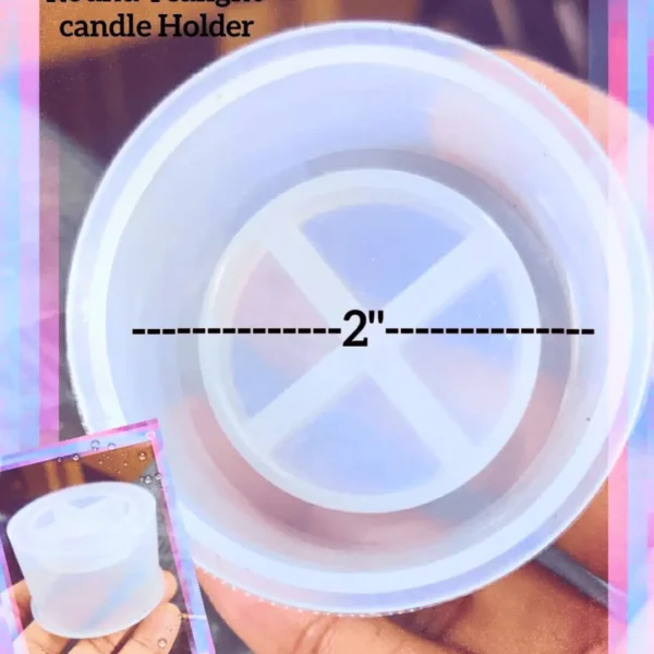 2″ ROUND SLOTTED TEALIGHT CANDLE HOLDER MOLD