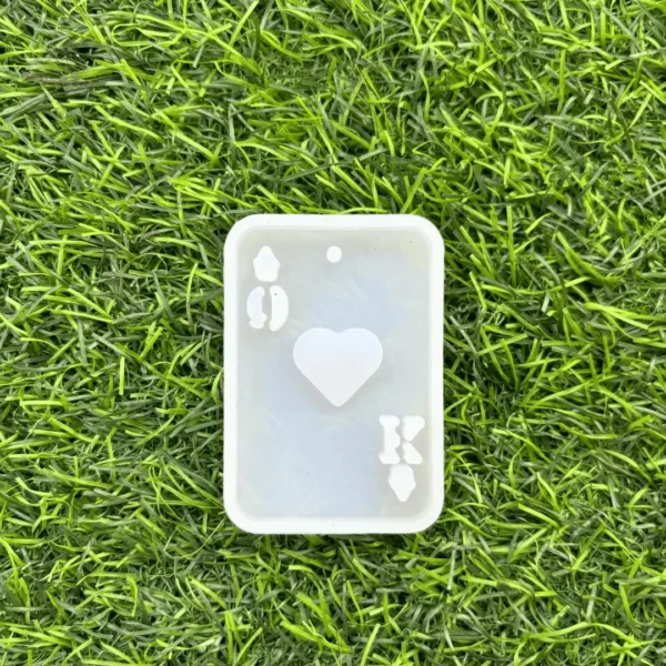 Heart Keychain Rectangle Silicone Mold for Resin Art