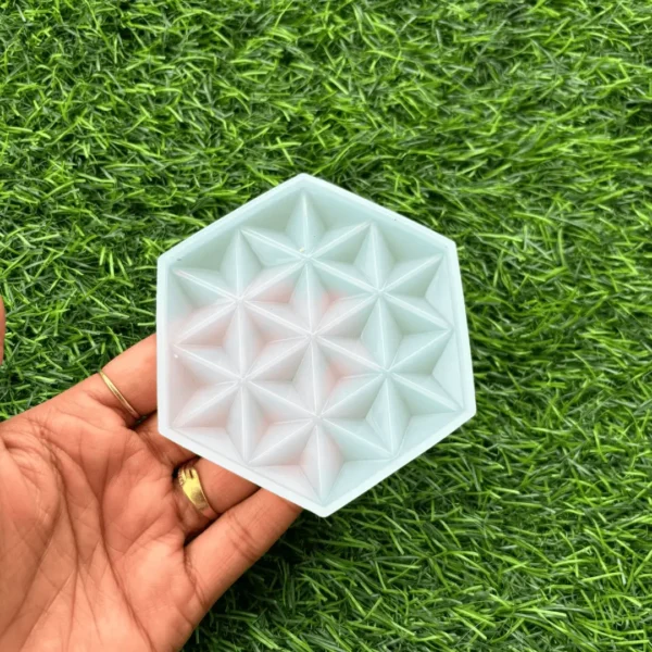 Hexagon With 3D 6 Corner Infinity Star Coaster Mold