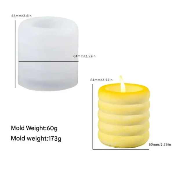 Coiled Candles and Planters Mould