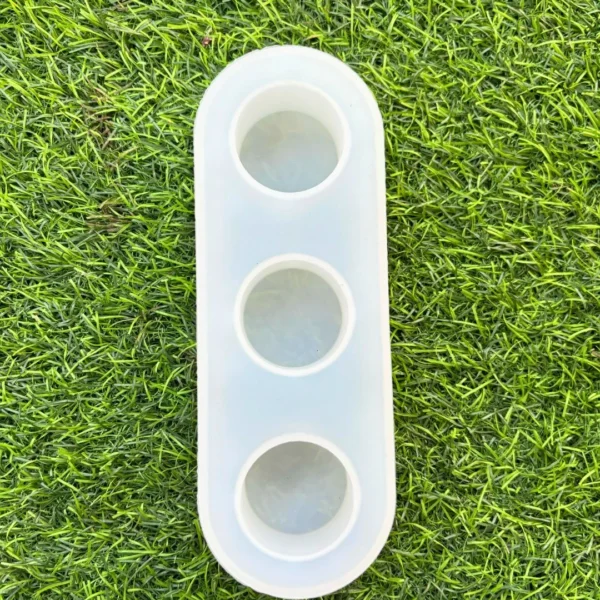 Capsule Tealight 3-Cavity Silicone Mold for Resin Art