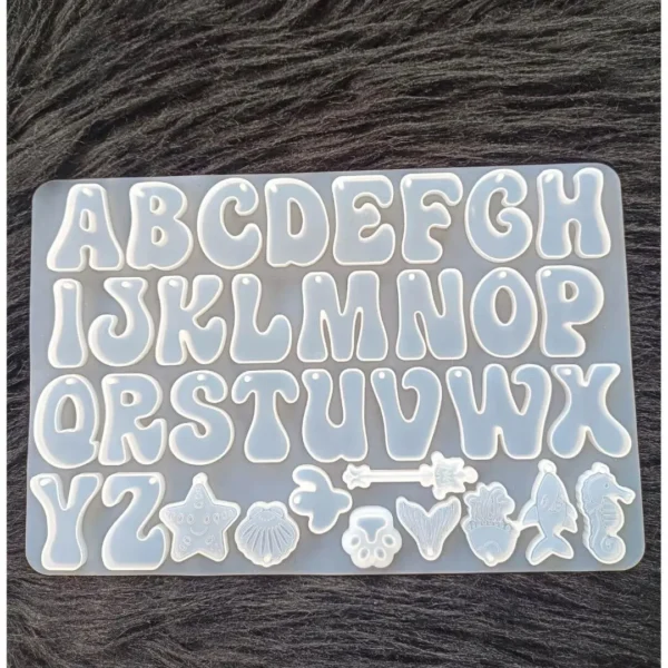 Ocean Letters Mold