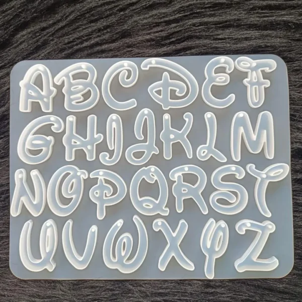 Round Doodle Letters Mold – Big