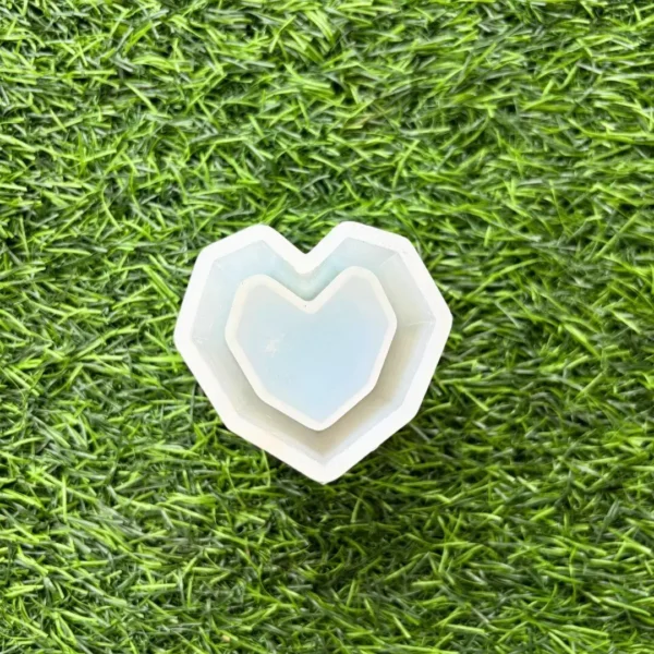 Cut Heart Pen Stand & Planter Silicone Mould