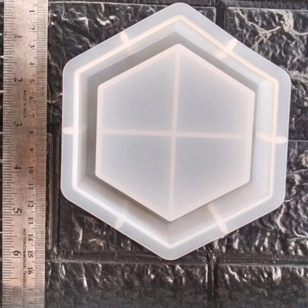 Hexagon Shape Ashtray Silicone Mold for Resin Art