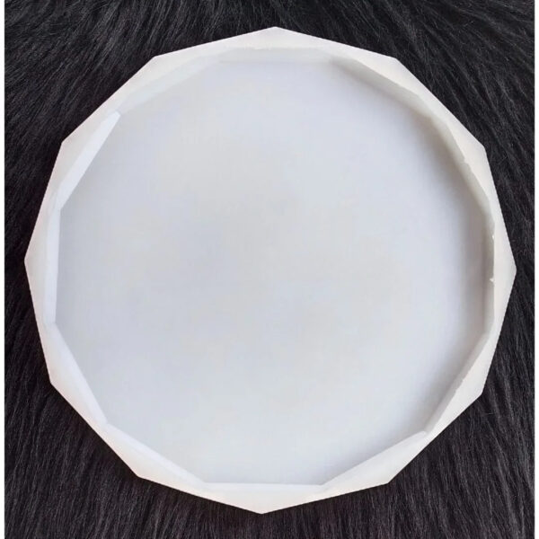 14″ Diamond Cut Resin Tray Silicone Mold