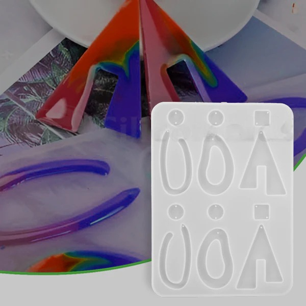 12-Cavity Jewellery Silicone Mold for Resin Art