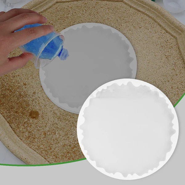 8 Inches Round Agate Silicone Mould for Resin Art