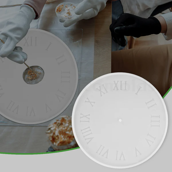 lifestyleurp-074 12 Inch Plain Clock Silicone Mold for Resin Art - Image 1