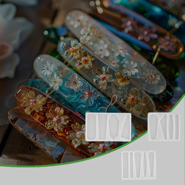 Hair Clip Silicone Molds for Resin Art