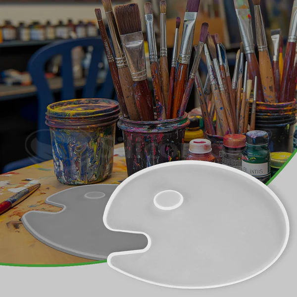 7-Inch Color Palette Silicone Mold for Resin Art