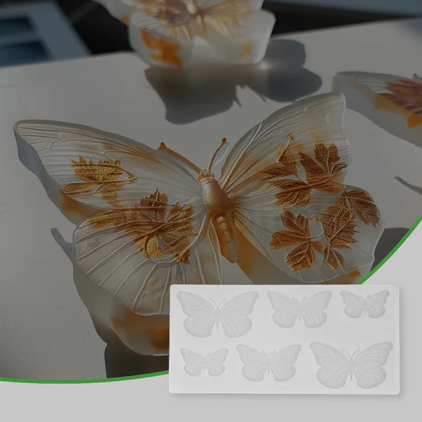3D Butterfly Silicone Mold for Resin Art