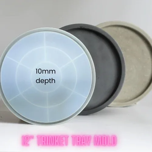 12-Inch Round Plate Silicone Mold for Resin Art