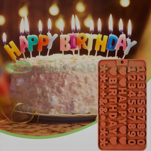 Happy Birthday Resin Art Mold – Flexible Silicone for DIY Crafts