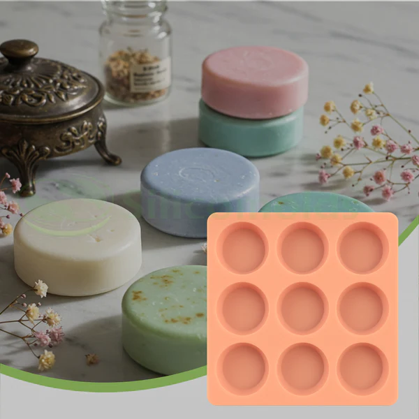 9 CVT Round Shape Soap Making Mold