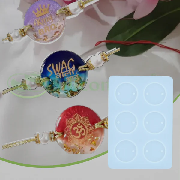6 Cavity Round Rakhi & Bracelet Mould